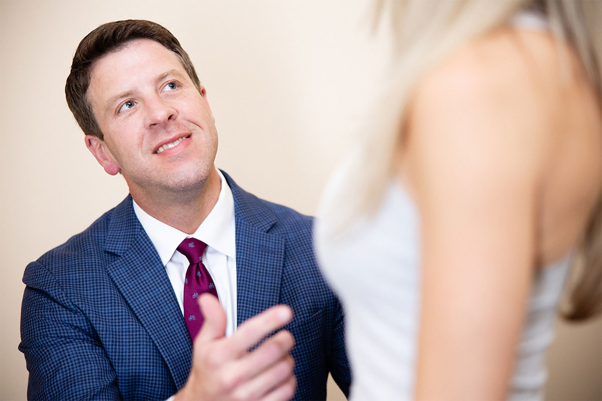 doctor consulting patient on breast reconstruction in Gulf Shores, AL