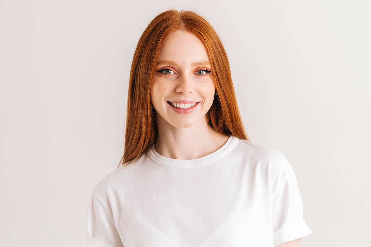 smiling woman after rhinoplasty in Gulf Shores, AL